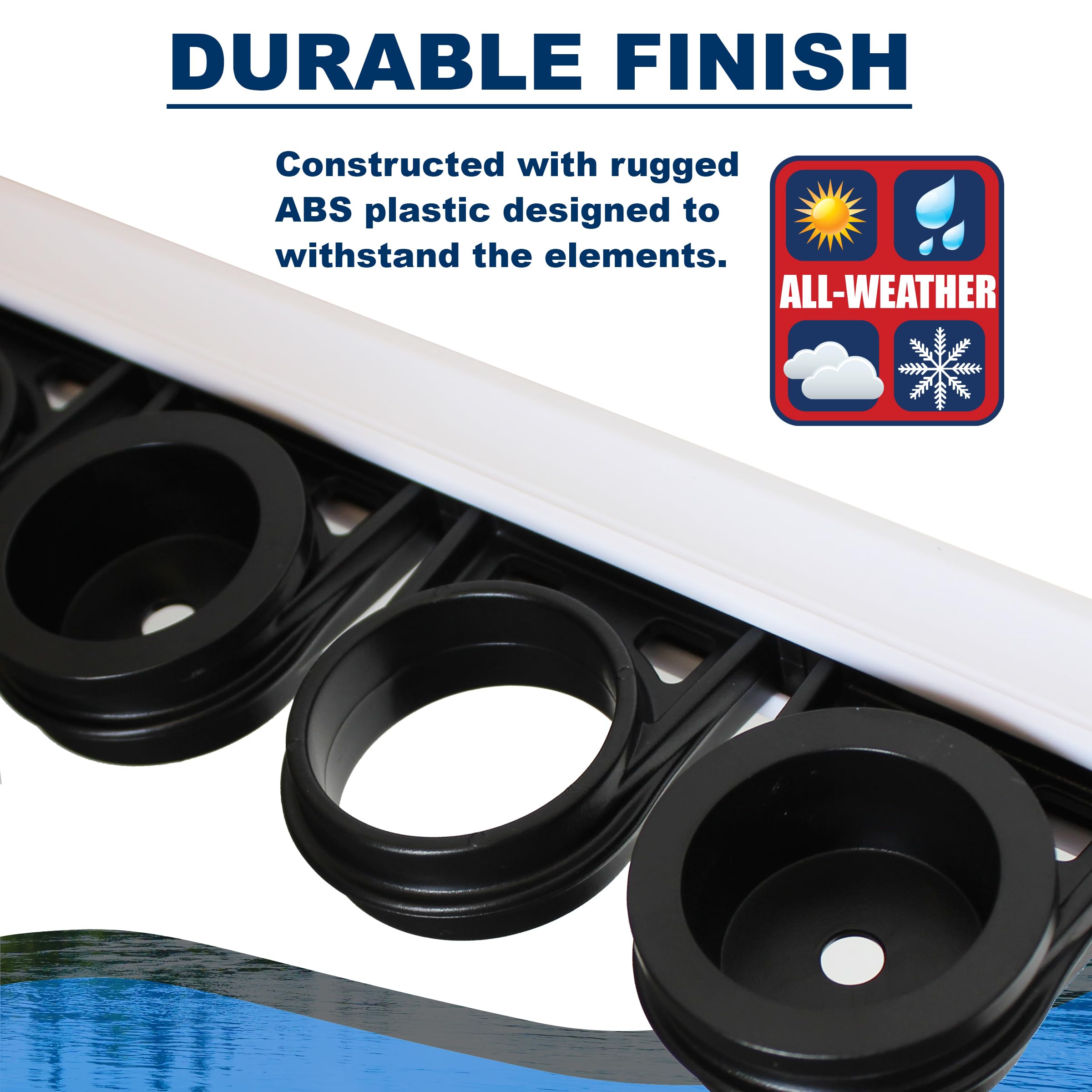 Rush Creek Creations horizontal mount option shown for ceiling or wall storage.