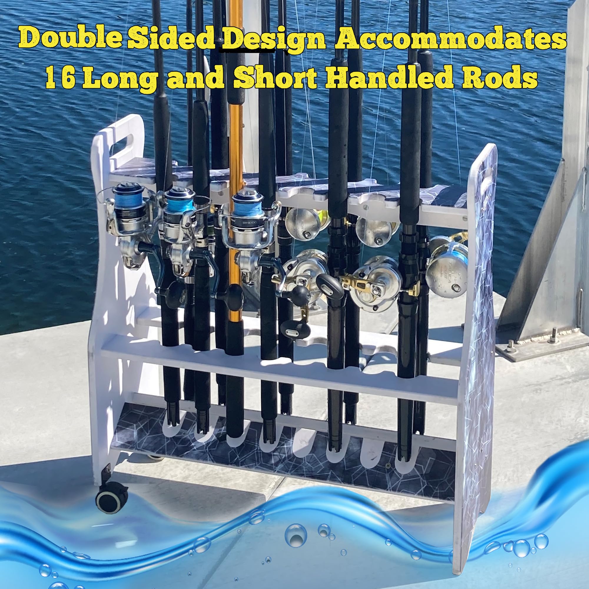 Rush Creek Creations Reel Salty dock storage ideal for boats, docks, and sheds.