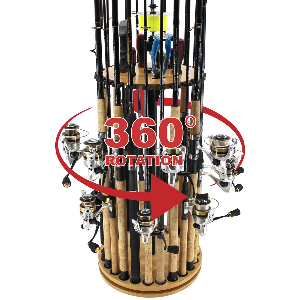 Rush Creek Creations Ultra-Glide 360-rotation ensures easy rod retrieval from any angle.