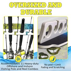 Rush Creek Creations waterproof rod rack made with marine-grade materials