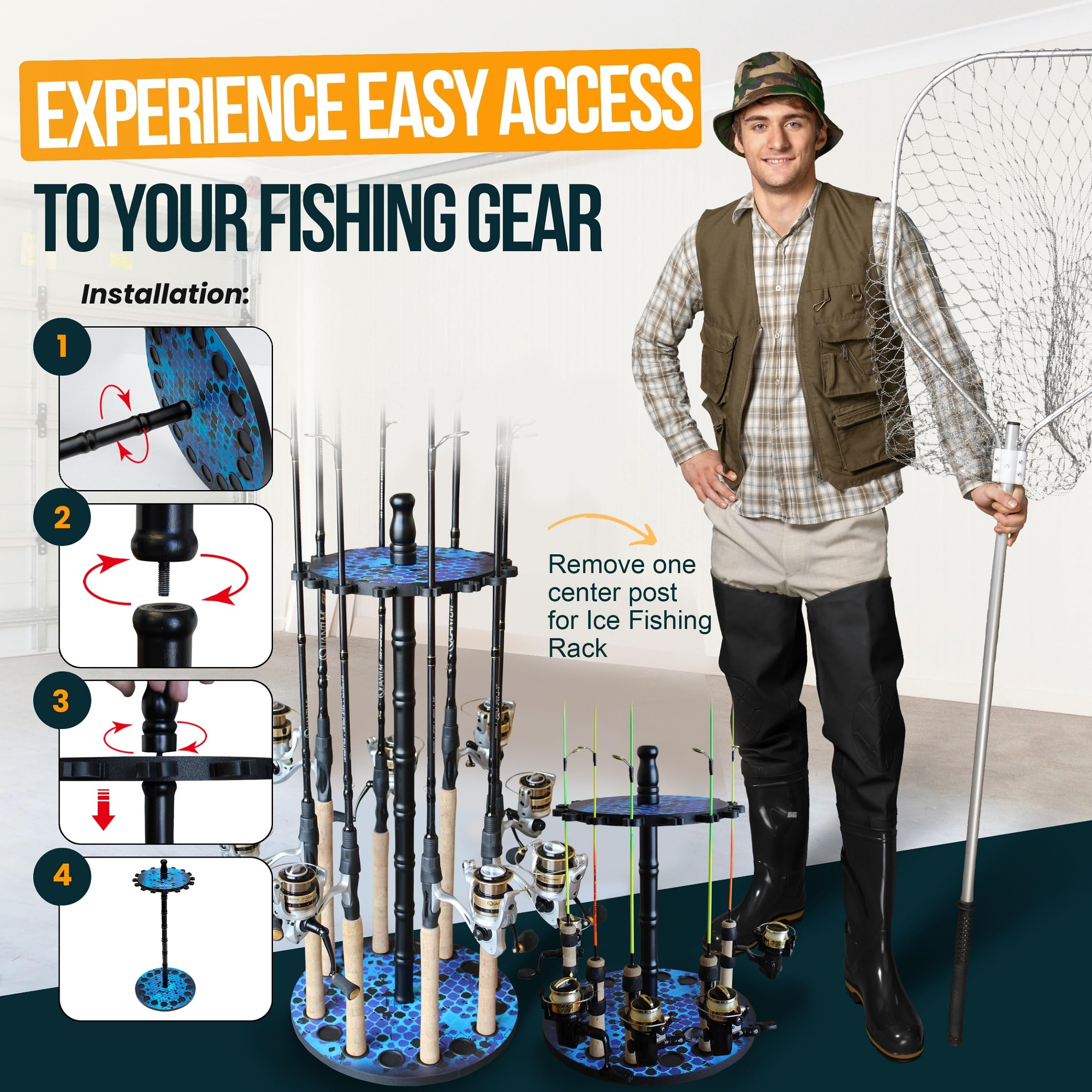 Rush Creek easy tool-free assembly enables quick setup in any space.