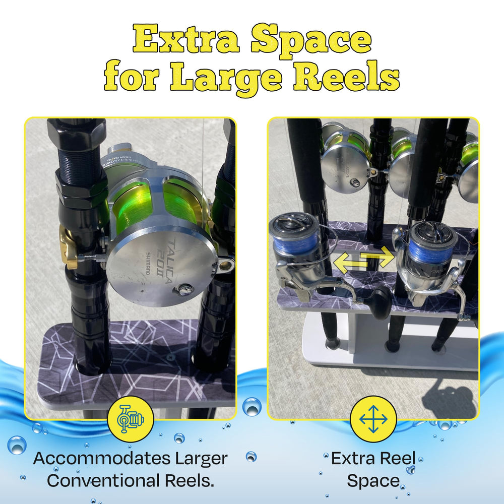 Rush Creek Reel Salty marine-grade durability withstands harsh environments and weather.