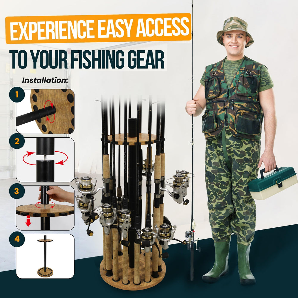 Rush Creek Creations garage-organization solution for tidy freshwater gear