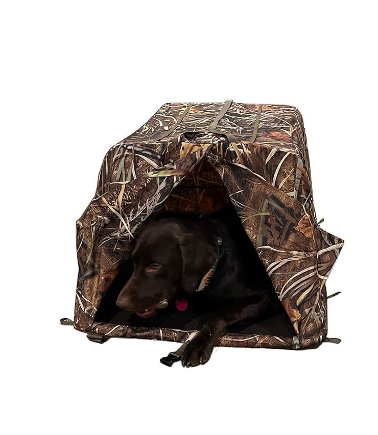 RuskBlinds dog blind keeps your dog concealed and ready to retrieve