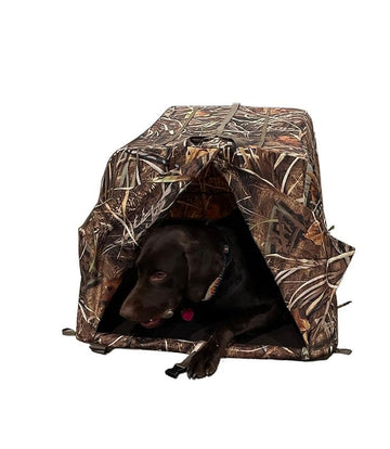 RuskBlinds dog blind keeps your dog concealed and ready to retrieve