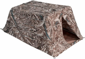 RuskBlinds dog blind adapts to marshes fields and duck blinds