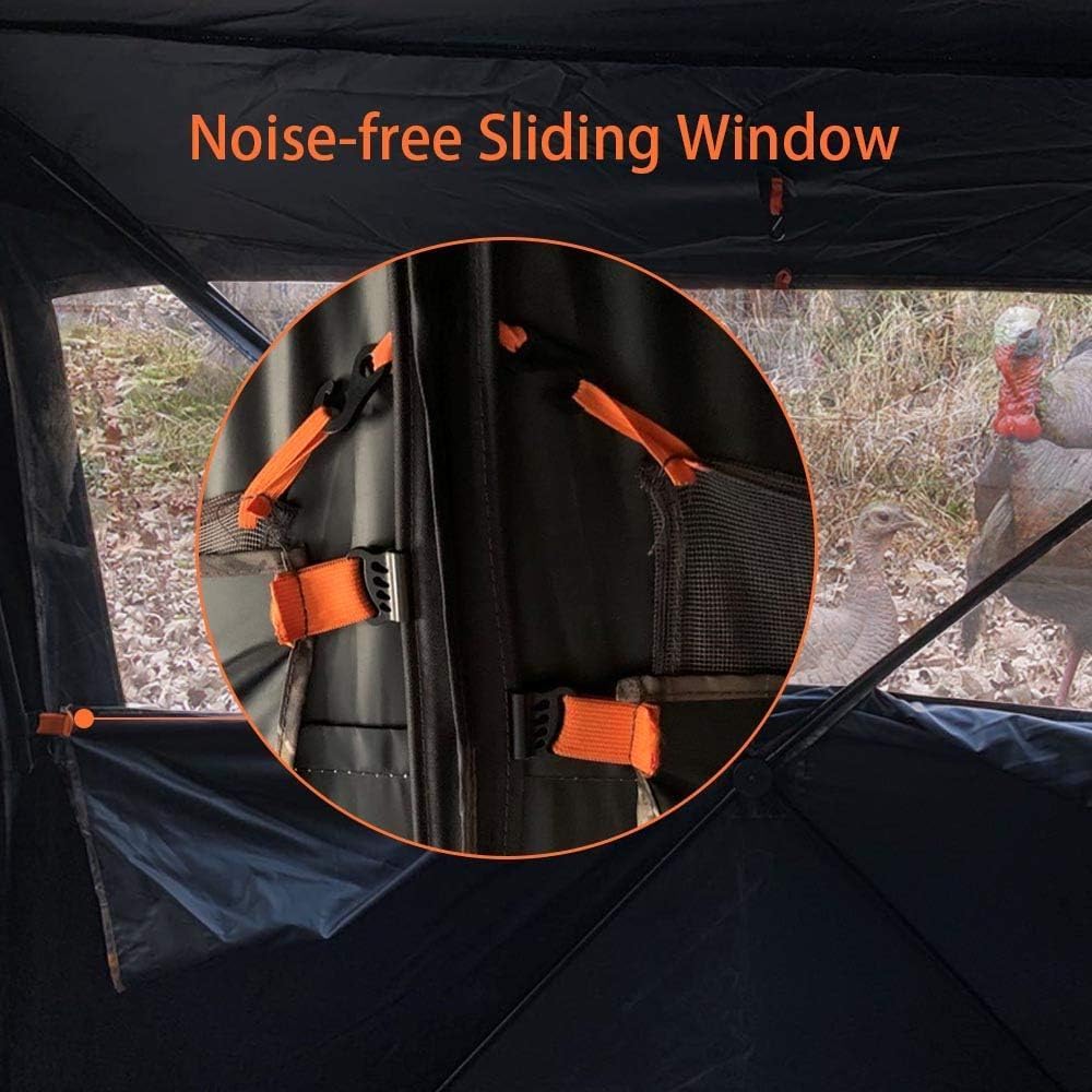 Wind ropes and ground spikes improve stability in wind