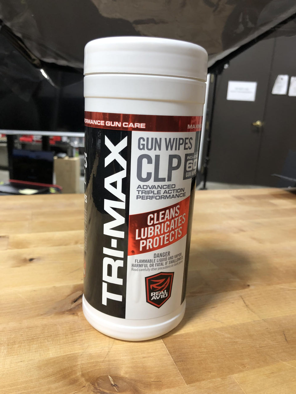 Rust prevention features of Tri-Max CLP wipes