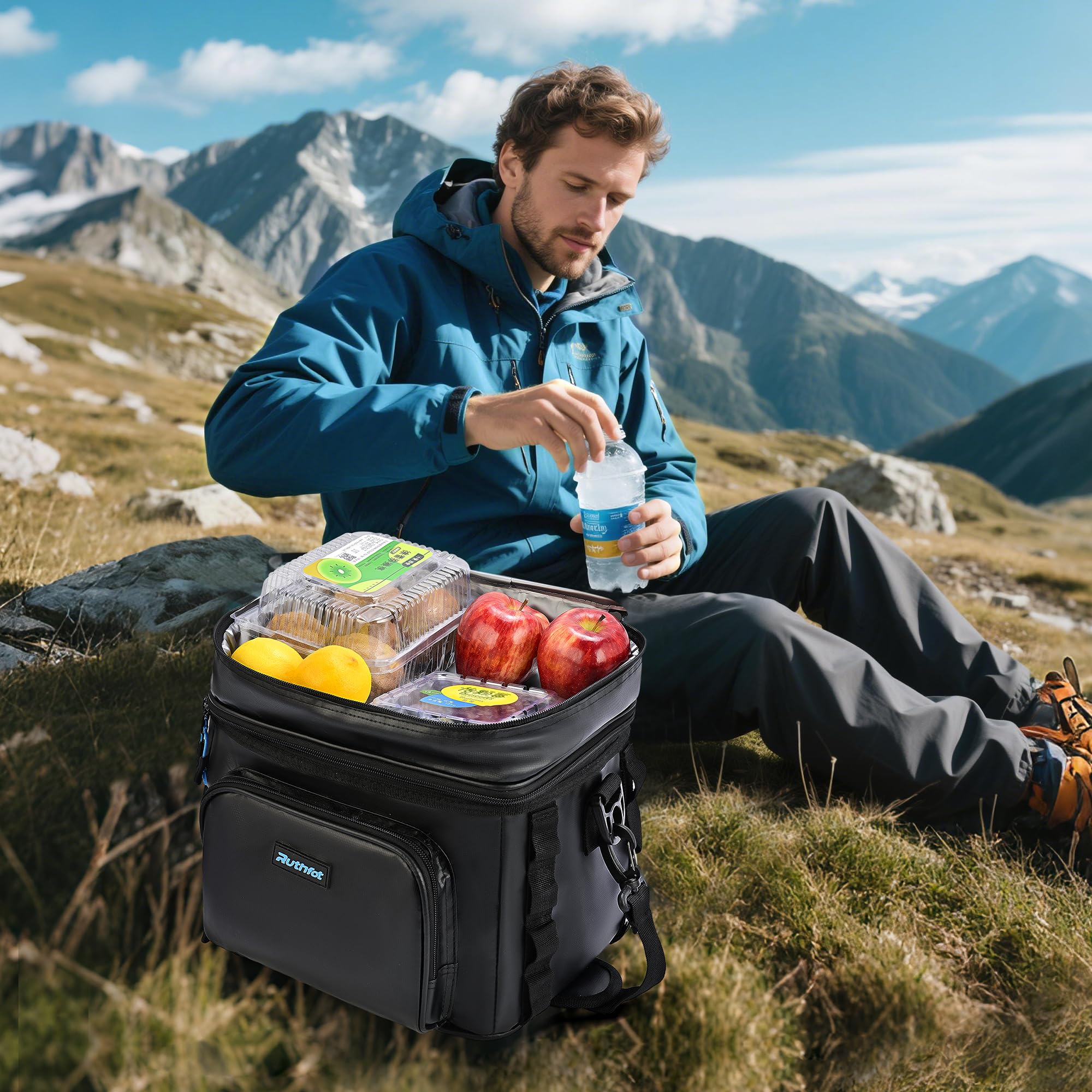 Ruthfot cooler bag durable water-resistant fabric for outdoor adventures