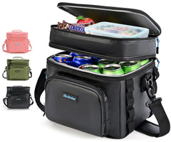 Ruthfot cooler bag front view showing 18-can capacity for day trips