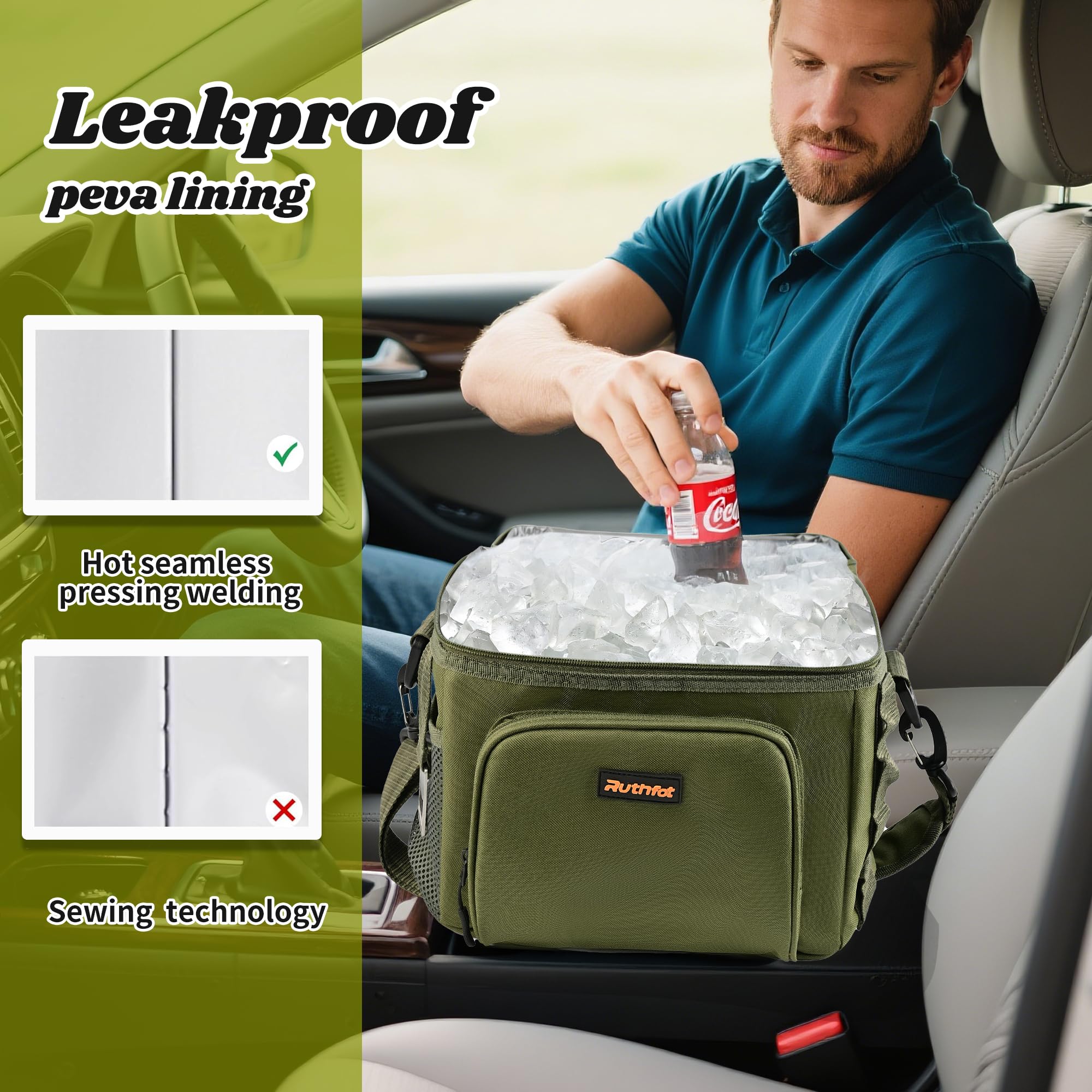 Ruthfot adjustable shoulder strap provides comfortable carrying during travel.