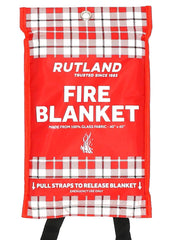 Rutland Fire Blanket 40x40 packaged for easy access during emergencies.