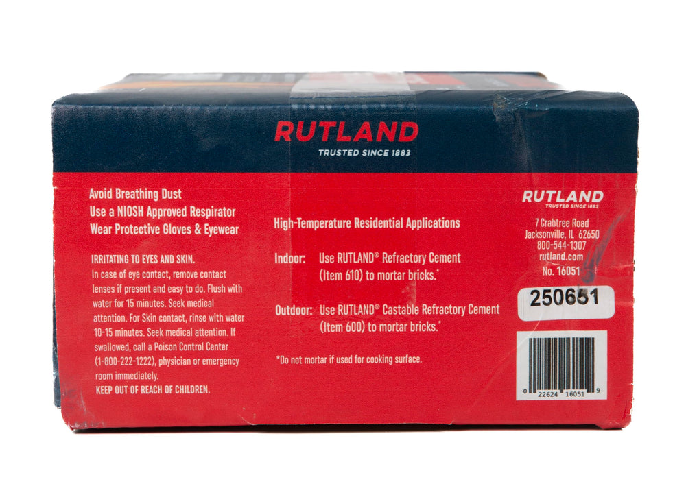 Rutland Soapstone Fire Brick blue-gray care and handling for longevity