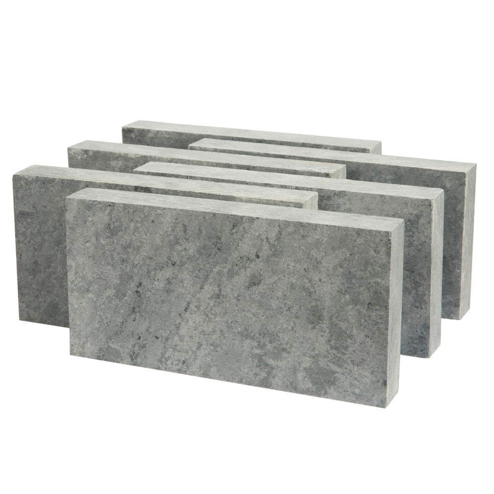 Rutland Soapstone Fire Brick blue-gray absorbs and stores heat efficiently