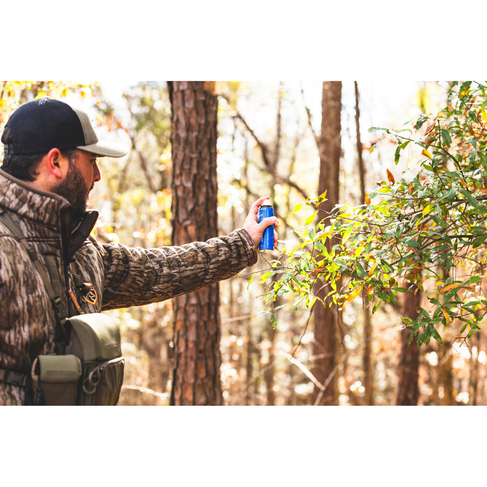 No-mess spray application demonstrated on branches