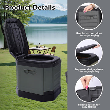 RWORCP sturdy thickened PP material provides durable outdoor performance.