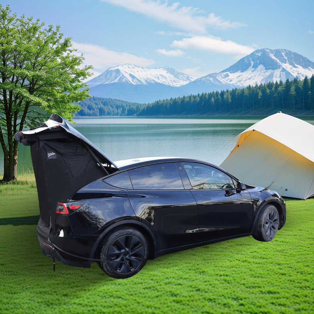 RXQNN Tesla Model Y tent sets up in minutes for camping or road trips