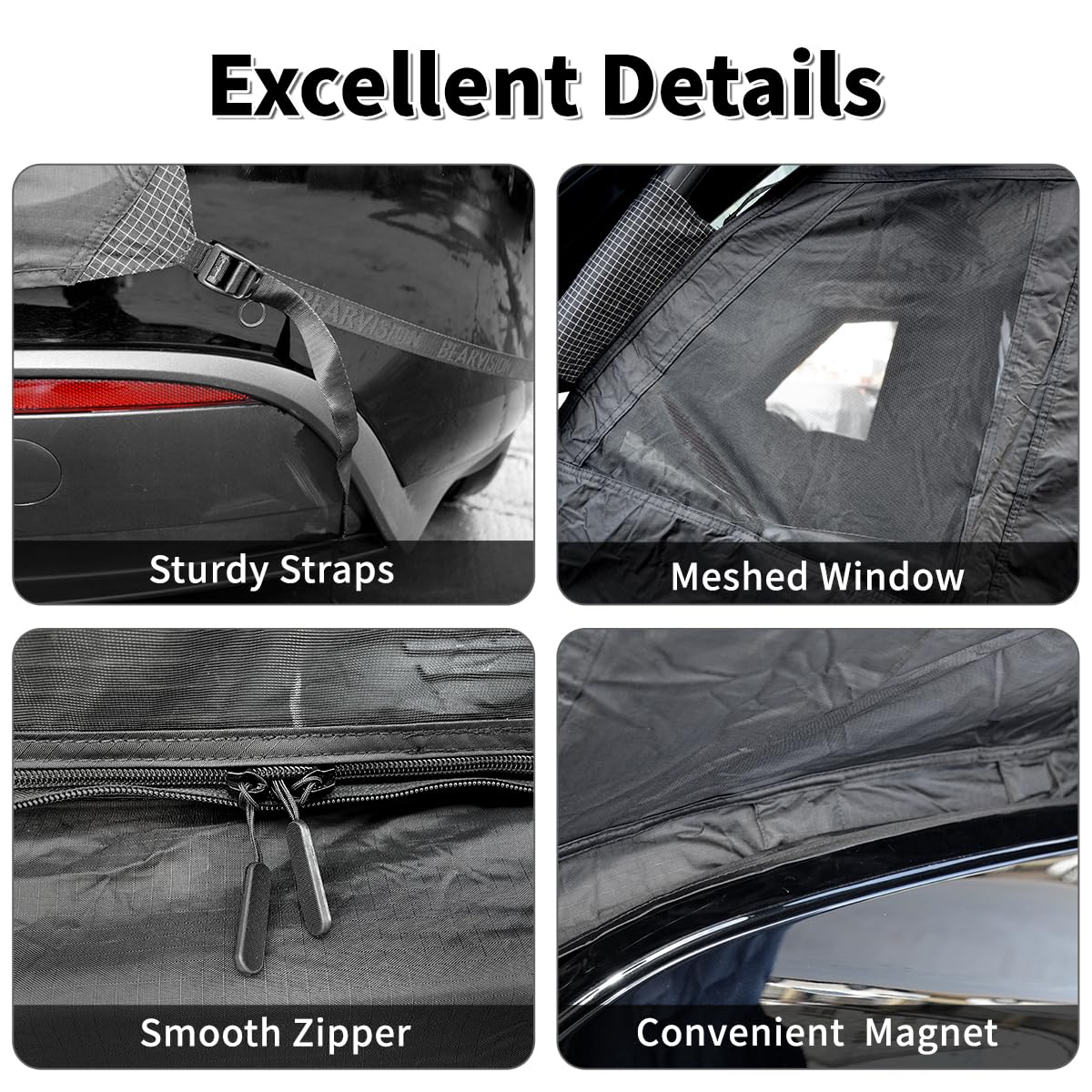 RXQNN Tesla Model Y tent fabric is waterproof and UV resistant for any weather