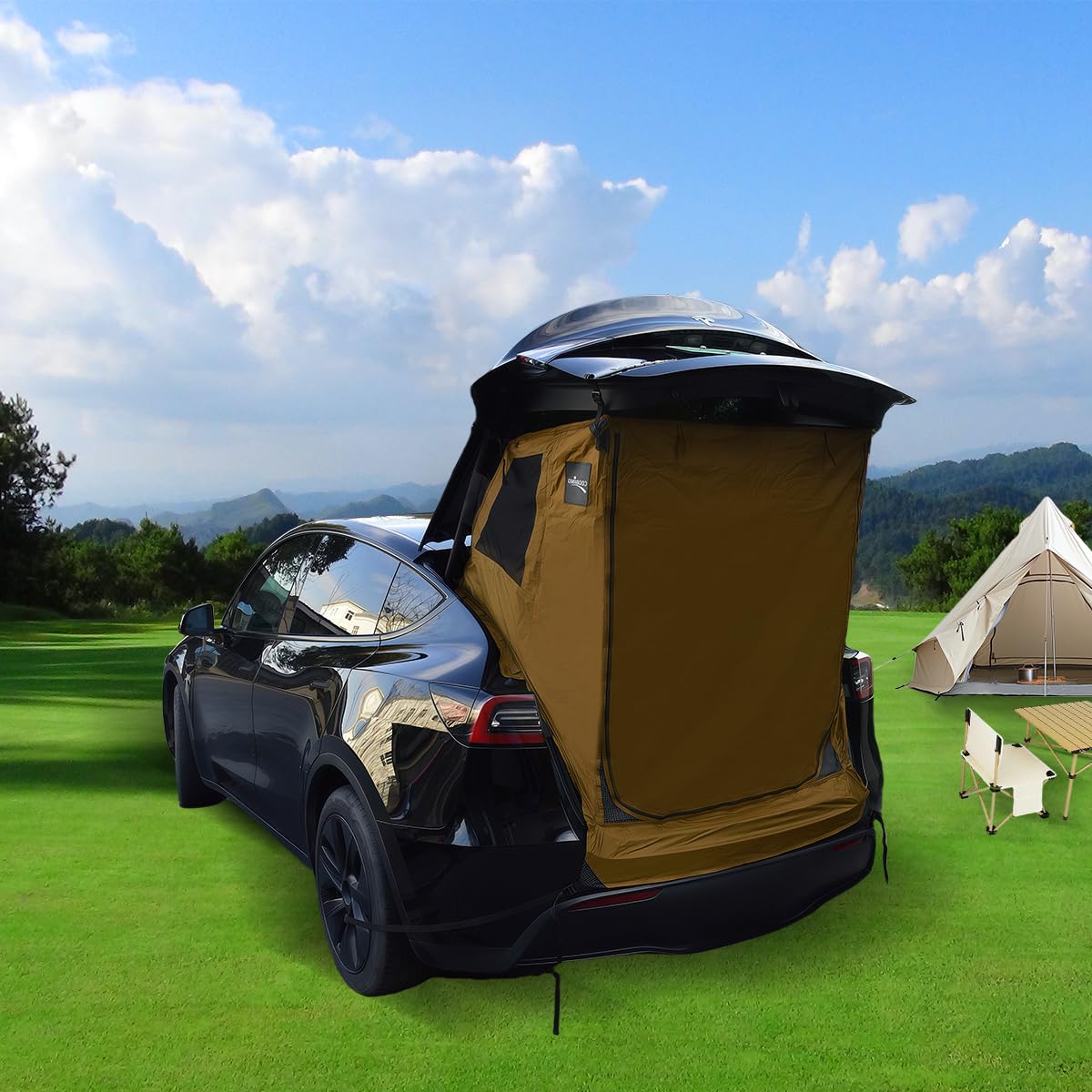 RXQNN trunk tent portable carry bag showcases easy storage and travel