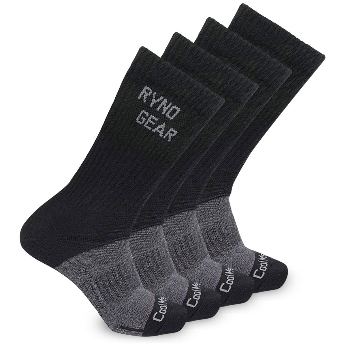 RYNO GEAR CoolMax socks showing cushioned sole padding for all-day comfort