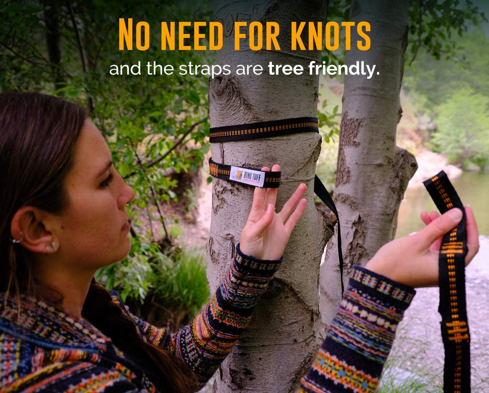 Ryno Tuff XL tree straps with 16 loops enable quick setup