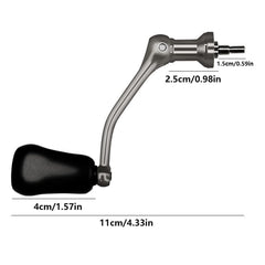 RYUJNDK screw-in power handle fits most baitcasting reels for easy upgrades