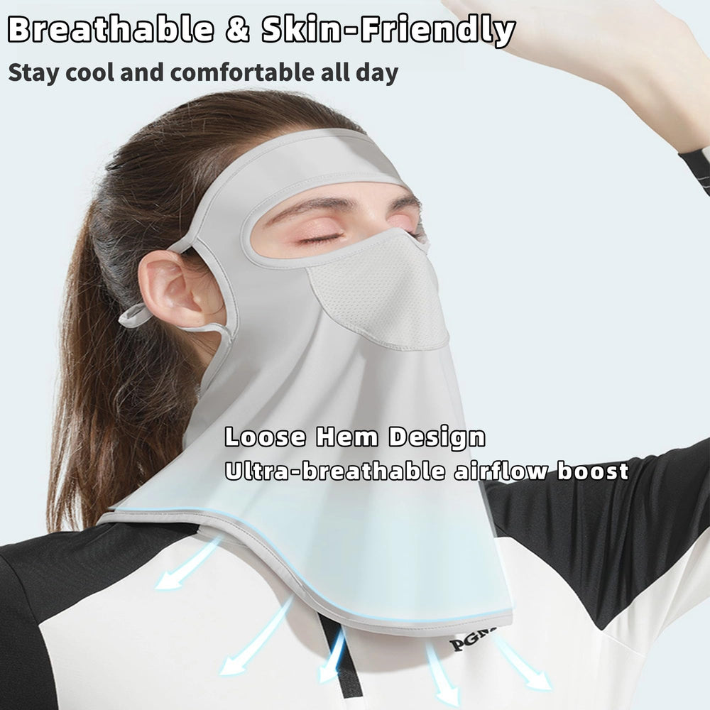 Rzikve extended-hem-shoulder-coverage delivers 360° sun protection.