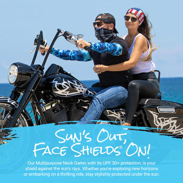 S A UV face shield microfiber fabric shields against cold breeze during outdoor activities