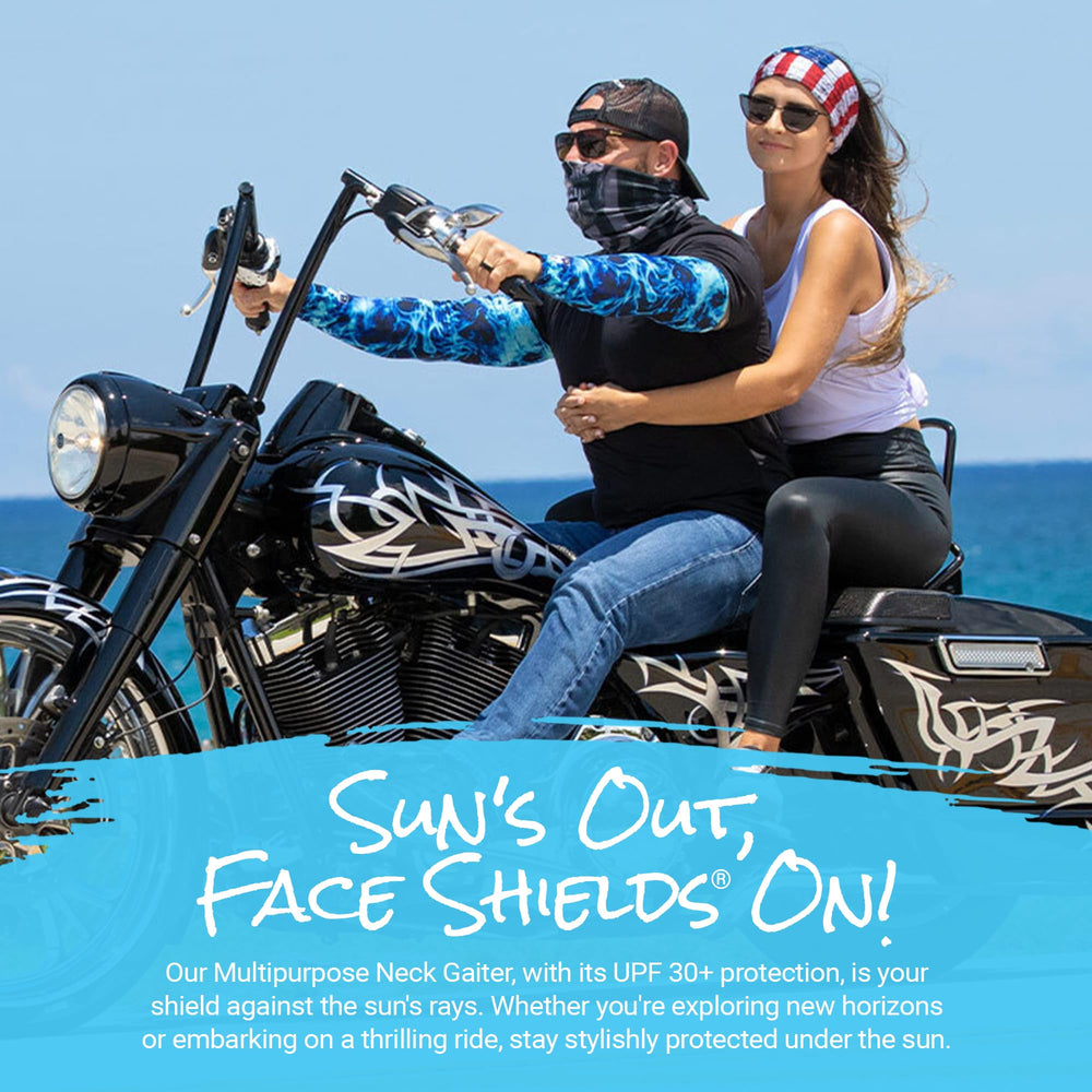 S A UV face shield microfiber fabric shields against cold breeze during outdoor activities