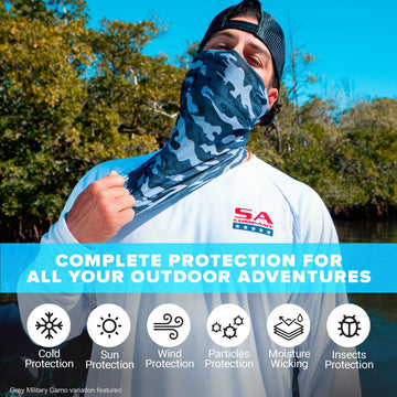 S A UV face shield soft microfiber texture for comfortable all-day wear
