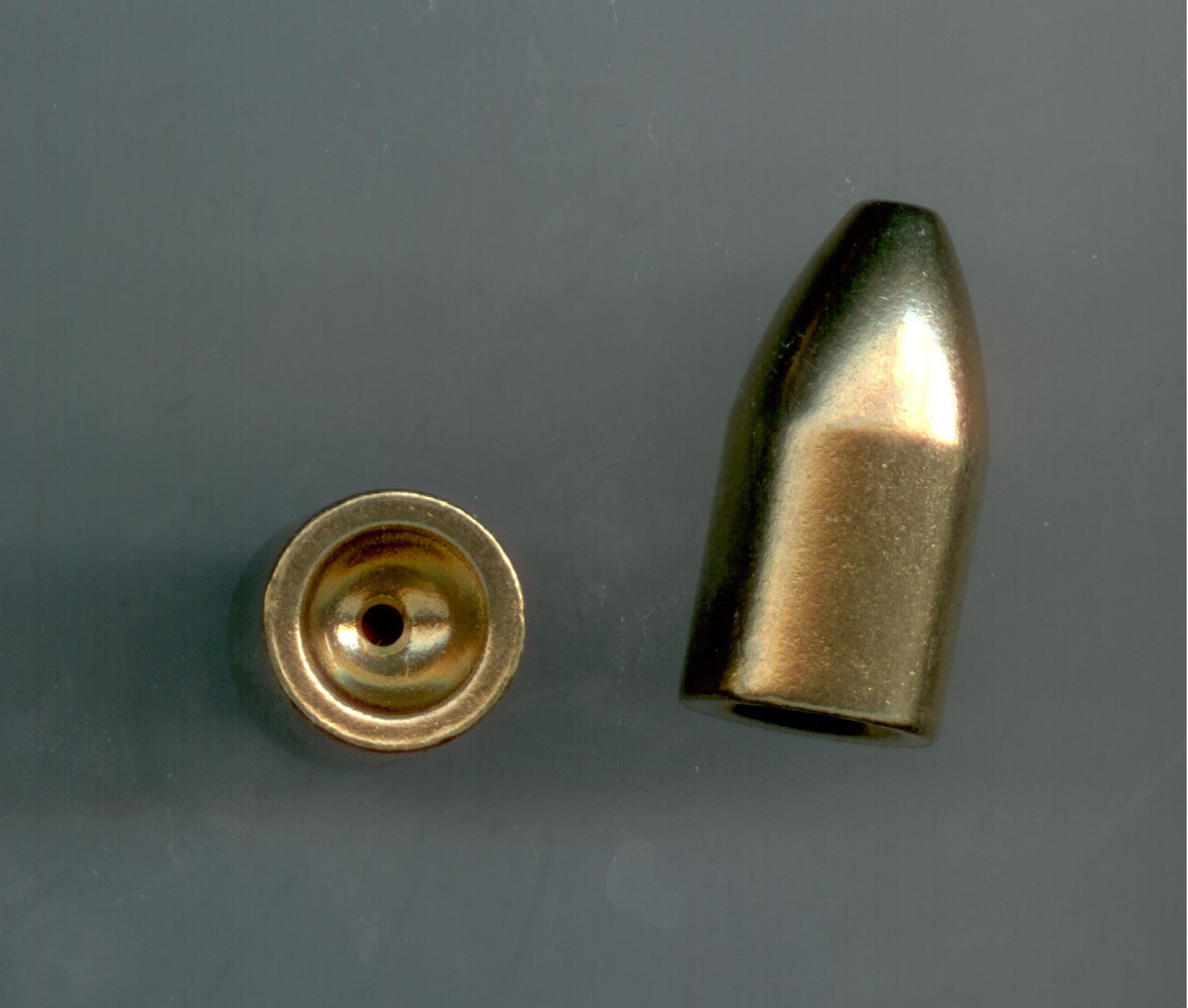S & J's TACKLE BOX 3/4oz brass bullet sinker for steady casting