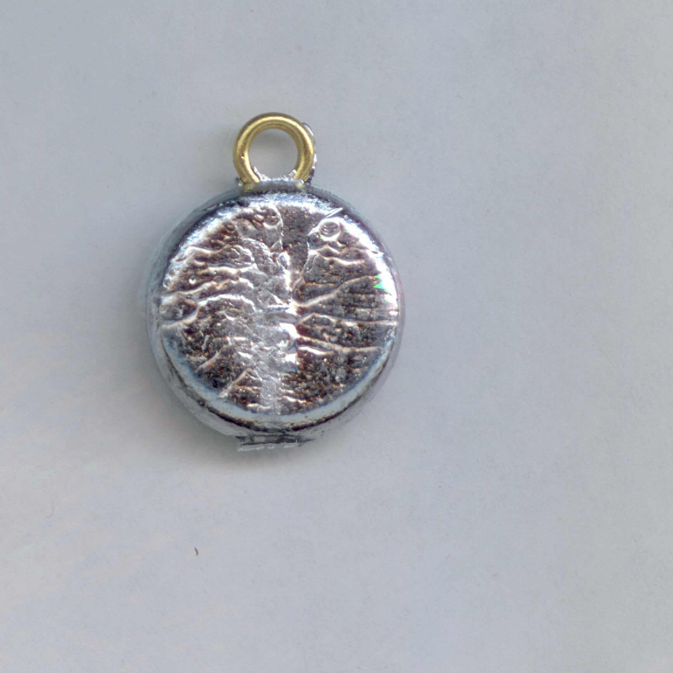 S & J's TACKLE BOX 1/2 oz round flat sinker for steady casting in freshwater.
