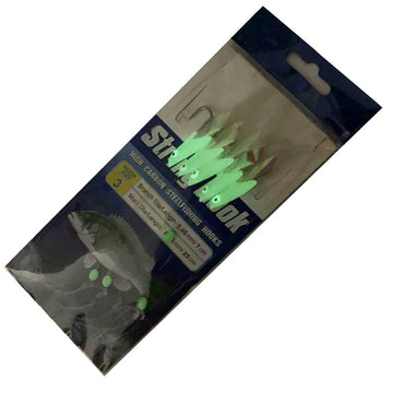 Sabiki rigs with glow lures, beads, fish skin and swivels