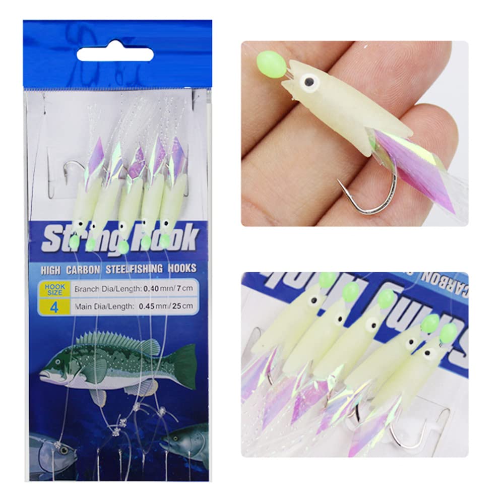 Sabiki rigs suitable for fresh and saltwater fishing