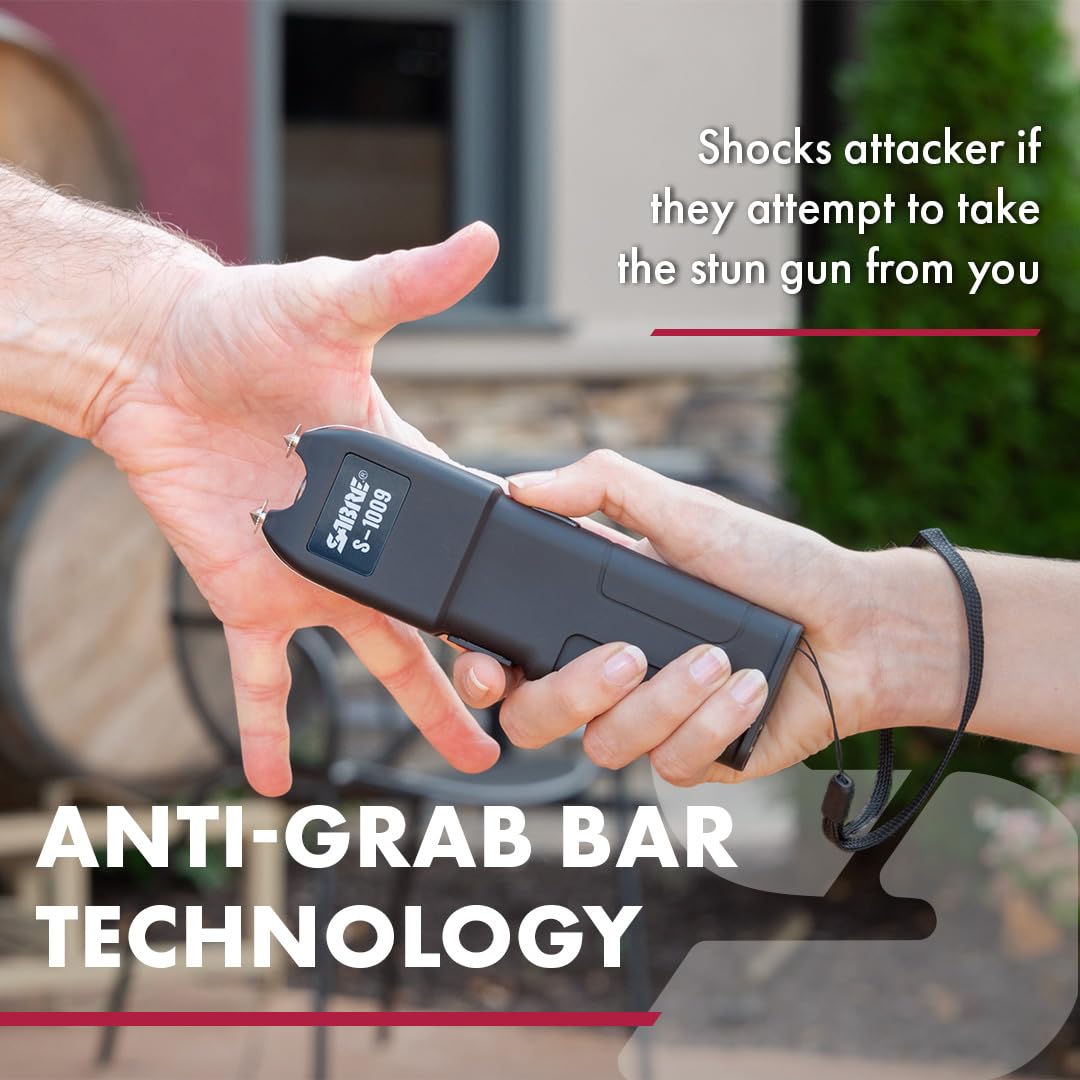 Anti-grab bar technology on SABRE stun gun
