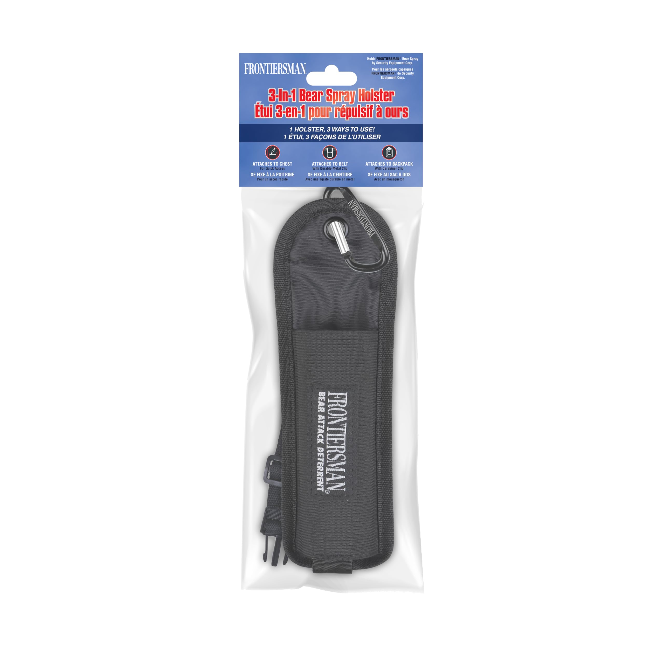 One-size-fits-most SABRE Frontiersman holster ensuring simple access