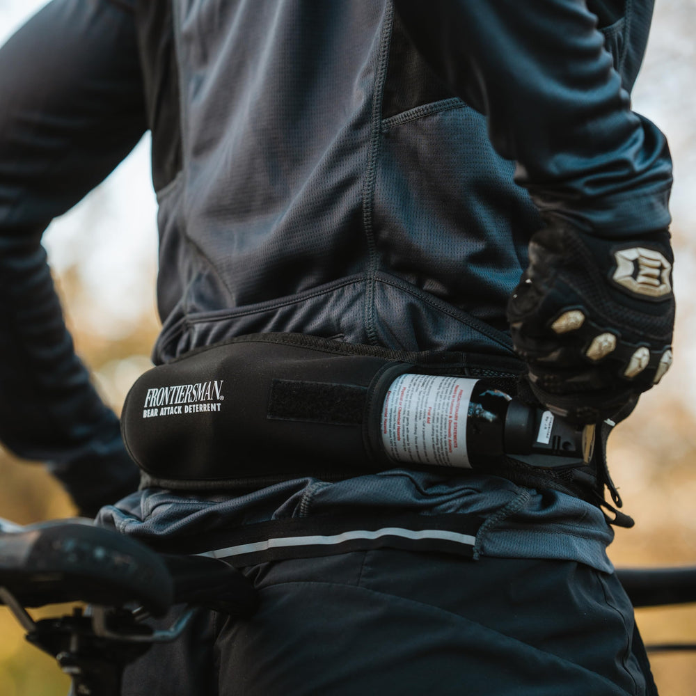 SABRE Frontiersman zippered pocket and loop for keys and a flashlight