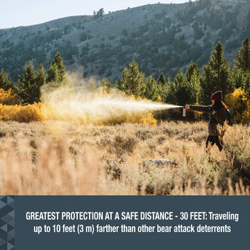 SABRE Frontiersman belt holster offers quick access on trails.