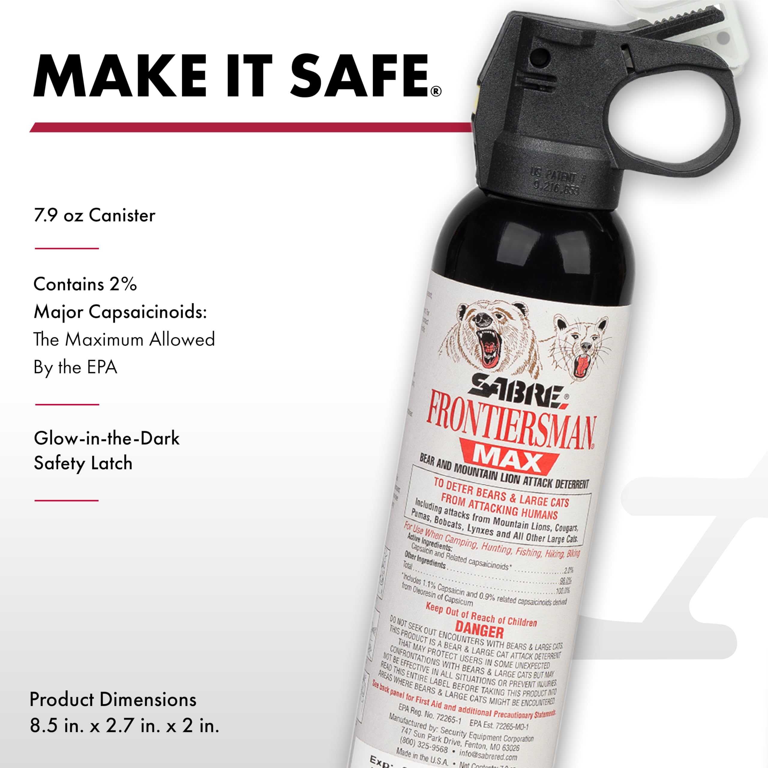 SABRE Frontiersman Max demonstrates a 40-foot spray range for quick response.