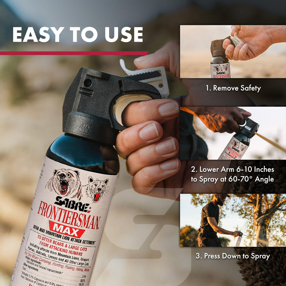 Backpack-friendly Frontiersman Max design for easy carry on trails.