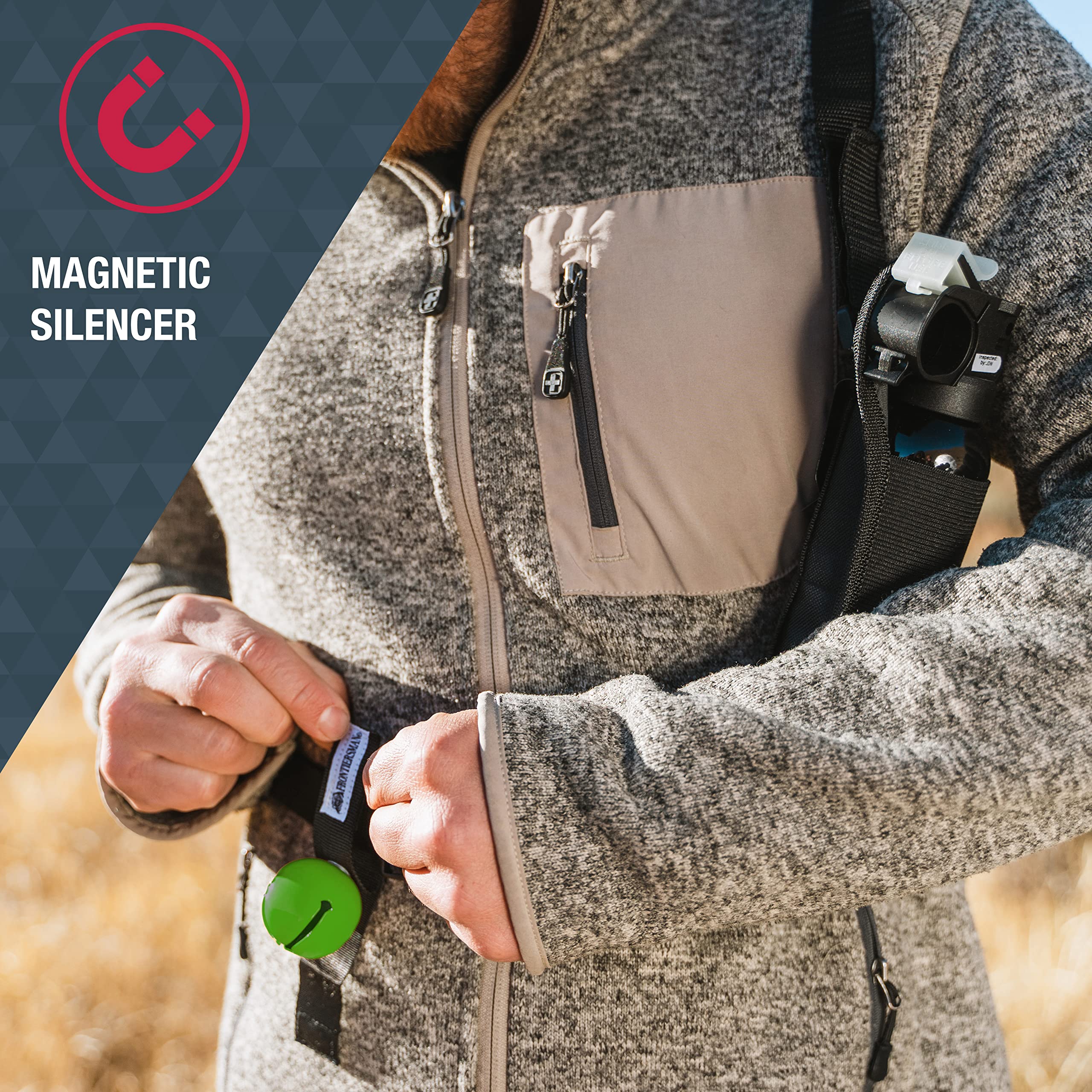 SABRE Frontiersman MAX Glow Safety feature improves visibility in low light.