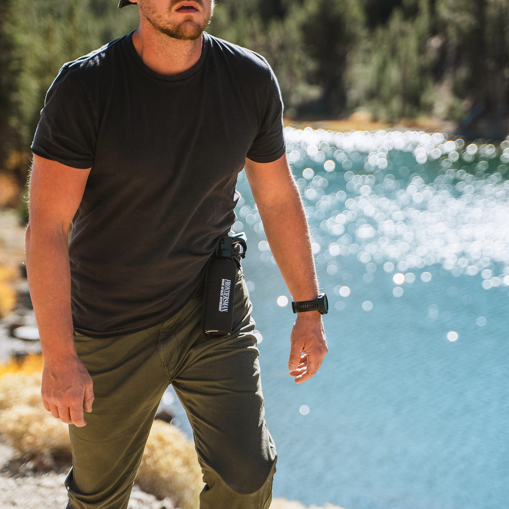 SABRE Frontiersman ready for campers and hikers on rugged trails