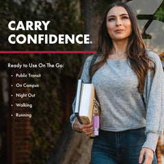 UV marking dye visible in SABRE pepper spray canister