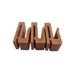 Saddle Hunting Molle Clip Set of 3 brown clips enabling quick gear hanging.