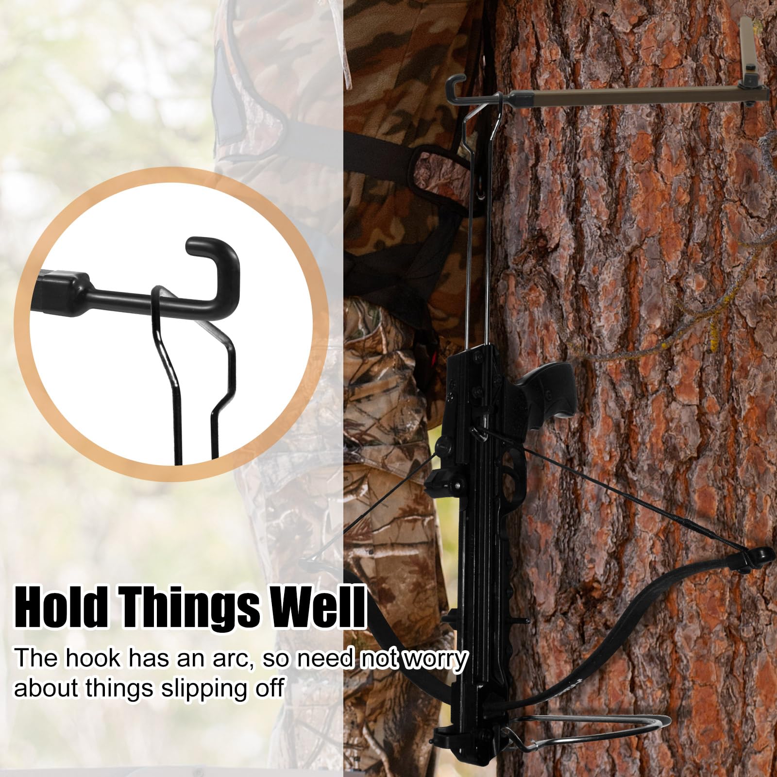 Sadnyy bow hanger archery storage idea keeps equipment organized.