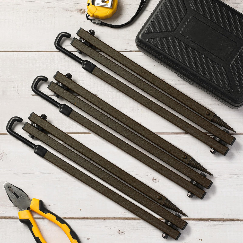 Sadnyy bow hangers screw-head design enables secure mounting on trees or walls.