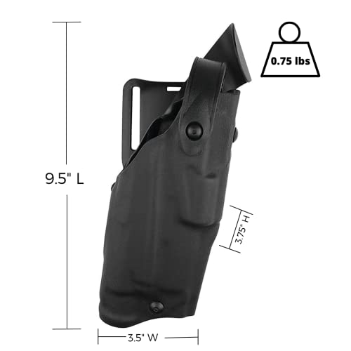 Safariland 6360 ALS duty holster mid-ride black Glock 17/22 with X300U