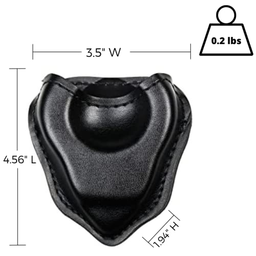 Fits standard hinged or chain handcuffs from major brands