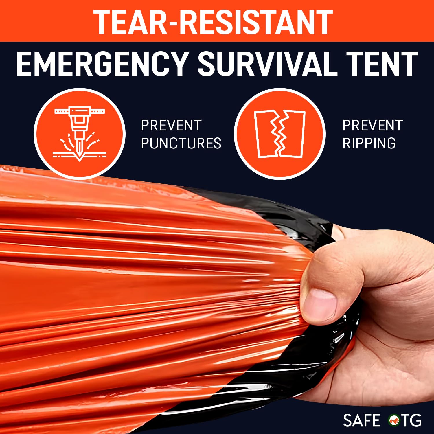 SAFE OTG two pack offers backup shelter for companions on outdoor trips.
