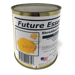 SAFECASTLE Future Essentials cheddar packaging on shelf signals ready supply for emergencies.